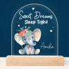 Personalized Baby Animal Plaque LED Lamp Night Light 22982 1