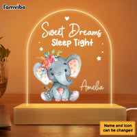 Personalized Baby Animal Plaque LED Lamp Night Light 22982 thumb 1