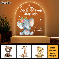 Personalized Baby Animal Plaque LED Lamp Night Light 22982 thumb 1