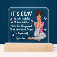 Personalized Gift For Daughter It's Okay To Be Plaque LED Lamp Night Light 22983 thumb 1