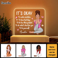 Personalized Gift For Daughter It's Okay To Be Plaque LED Lamp Night Light 22983 thumb 1