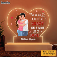 Personalized Gift For Him For Her Couple Whole Lot Of Love Plaque LED Lamp Night Light 22984 thumb 1