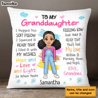 Personalized Gift For Granddaughter Hug This Pillow 22997 thumb 1