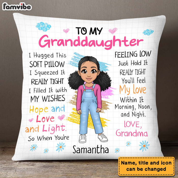 Personalized Gift For Granddaughter Hug This Pillow 22997 1