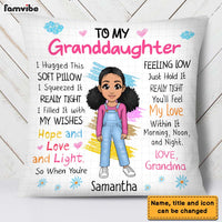 Personalized Gift For Granddaughter Hug This Pillow 22997 thumb 1