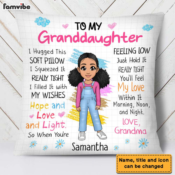 Personalized Gift For Granddaughter Hug This Pillow 22997 1