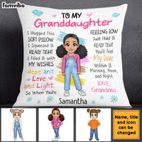 Personalized Gift For Granddaughter Hug This Pillow 22997 thumb 1
