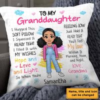 Personalized Gift For Granddaughter Hug This Pillow 22997 thumb 1
