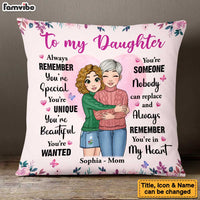 Personalized To My Granddaughter Always Remember You're Unique And Beautiful Pillow 22998 thumb 1