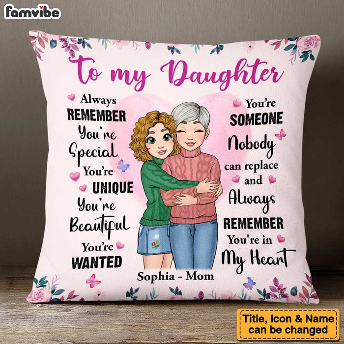 Personalized To My Granddaughter Always Remember You're Unique And Beautiful Pillow 22998 1