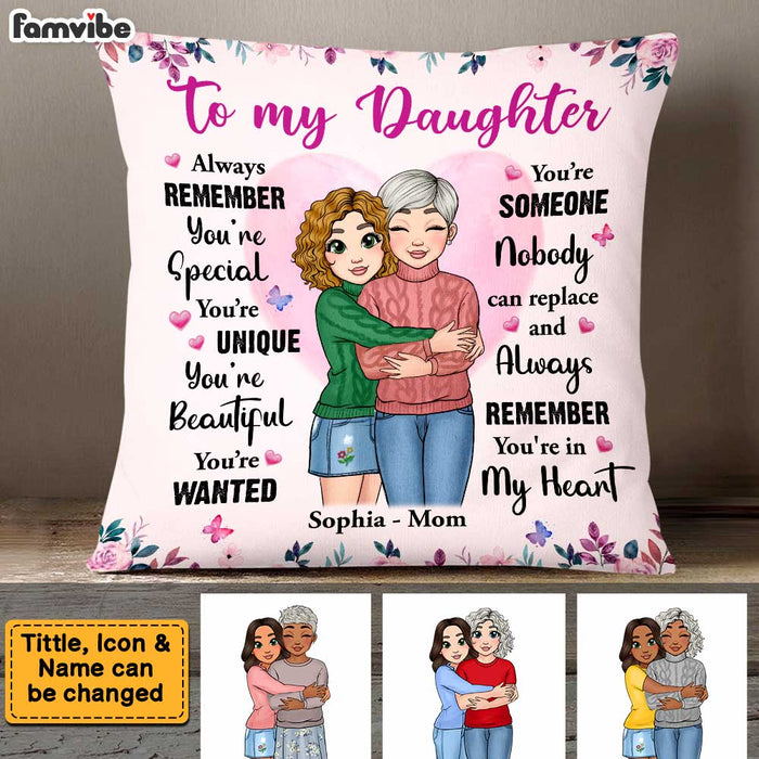 Personalized To My Granddaughter Always Remember You're Unique And Beautiful Pillow 22998 1
