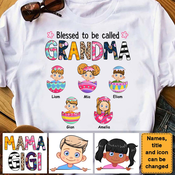 Personalized Blessed To Be Called Grandma Shirt - Hoodie - Sweatshirt 22999 1