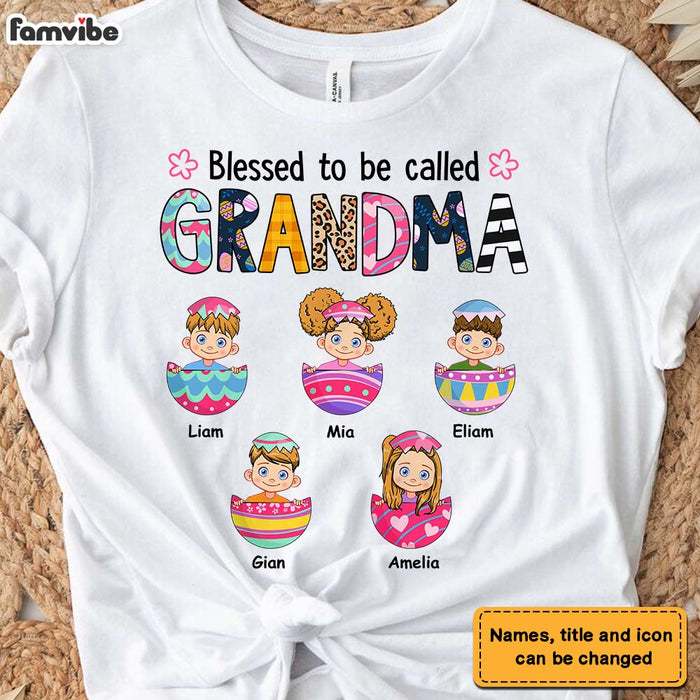 Personalized Blessed To Be Called Grandma Shirt - Hoodie - Sweatshirt 22999 1