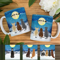 Personalized Dog Christmas Watching Santa Mug OB263 81O53 thumb 1