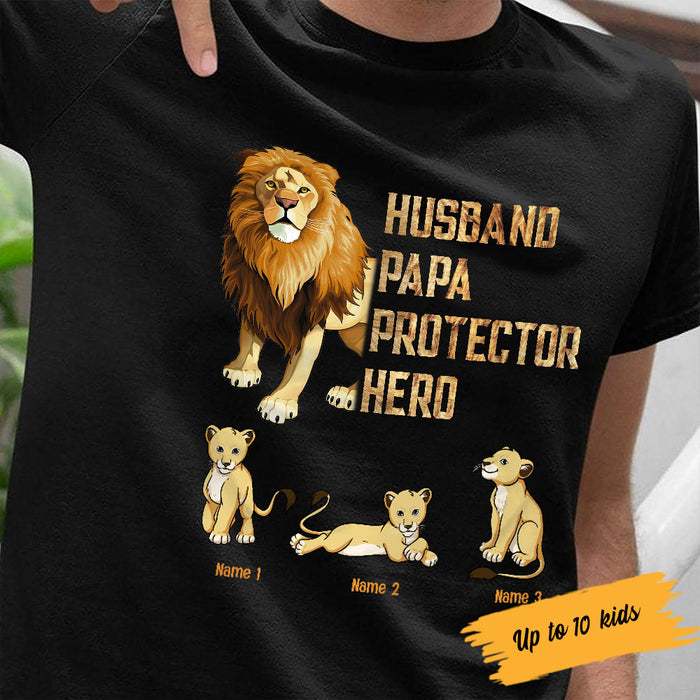 Personalized Dad Lion T Shirt MY193 30O58 1