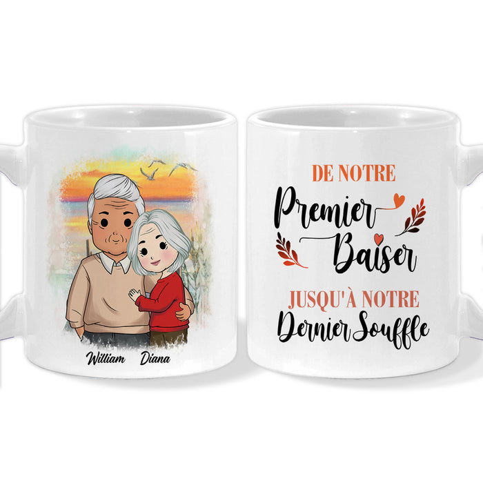 Personalized French De Notre Premier Baiser  Jusqu'à Notre Dernier Souffle Mug 30474 1