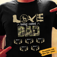 Personalized Love Being Dad Grandpa Hunting T Shirt AP201 30O53 thumb 1