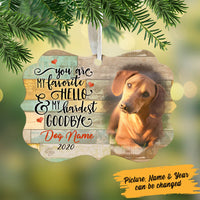 Personalized Dog Memorial MDF Benelux Ornament NB113 85O60 thumb 1