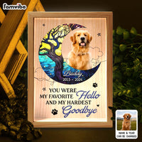 Personalized Gift For Dog Lovers You Were My Favorite Hello Picture Frame Light Box 31556 thumb 1