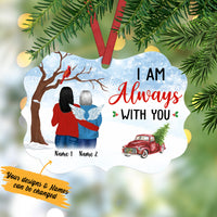 Personalized My Heart Memorial Mom Red Truck  MDF Ornament NB41 65O57 thumb 1