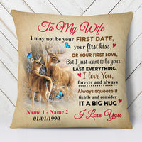 Personalized Deer Hunting Couple Pillow FB22 73O47 (Insert Included) thumb 1