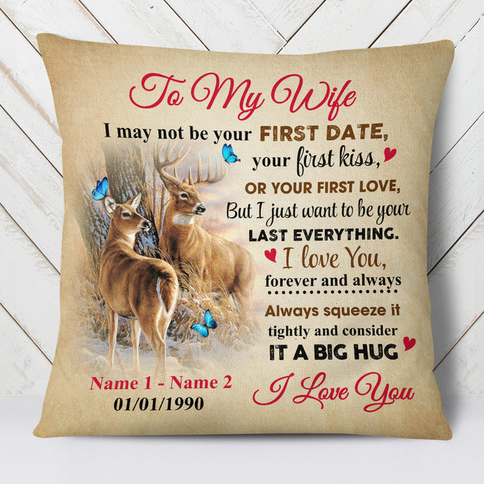 Personalized Deer Hunting Couple Pillow FB22 73O47 (Insert Included) 1