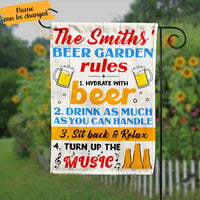 Personalized Beer Rule Garden Gardening Flag AG173 26O65 AG191 26O65 thumb 1
