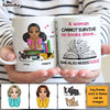 Personalized Bookworm Girl Mug 23002 1