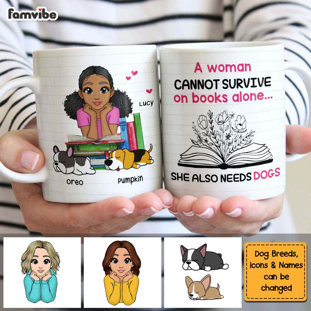 Personalized Bookworm Girl Mug 23002 Primary Mockup