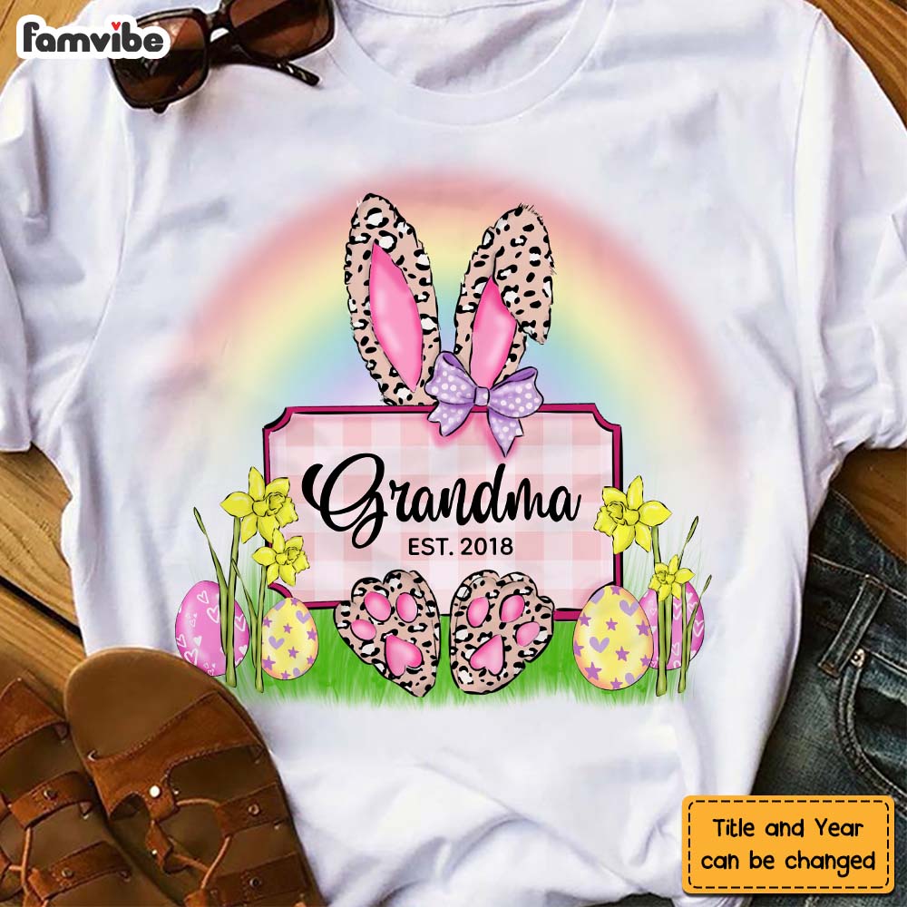 Personalized Grandma Easter Bunny Shirt 23008 Primary Mockup