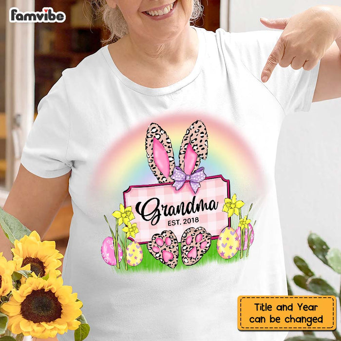 Personalized Grandma Easter Bunny Shirt - Hoodie - Sweatshirt 23008 1