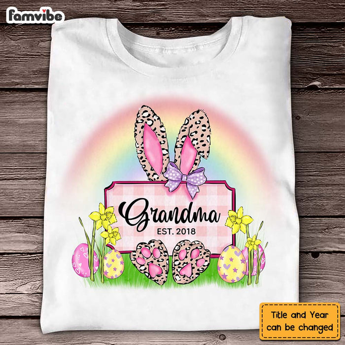 Personalized Grandma Easter Bunny Shirt - Hoodie - Sweatshirt 23008 1