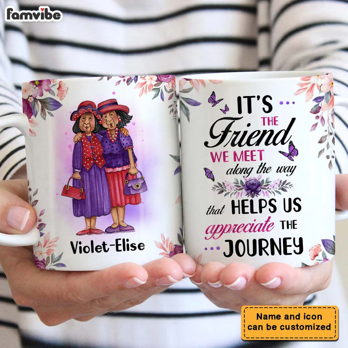 Personalized It's The Friend We Meet Mug 23011 1