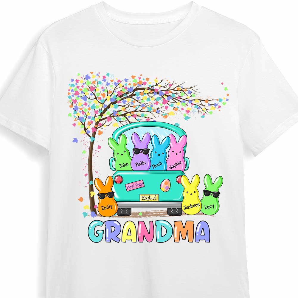 Personalized Grandma Easter Peeps Truck Shirt 23013 Primary Mockup