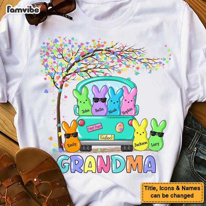Personalized Grandma Easter Peeps Truck Shirt - Hoodie - Sweatshirt 23013 1