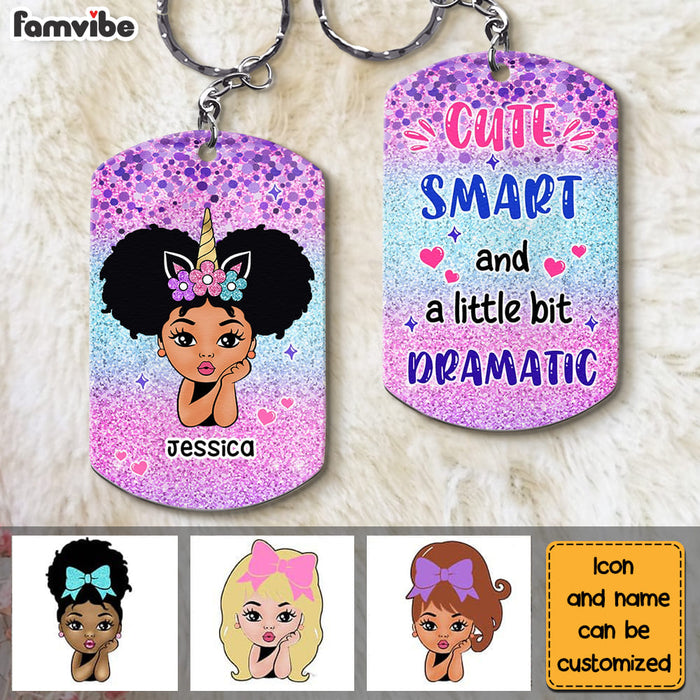 Personalized Cute Smart And A Little Dramatic Aluminum Keychain 23018 1