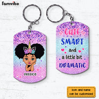 Personalized Cute Smart And A Little Dramatic Aluminum Keychain 23018 thumb 1