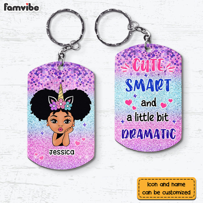 Personalized Cute Smart And A Little Dramatic Aluminum Keychain 23018 1