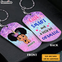 Personalized Cute Smart And A Little Dramatic Aluminum Keychain 23018 thumb 1