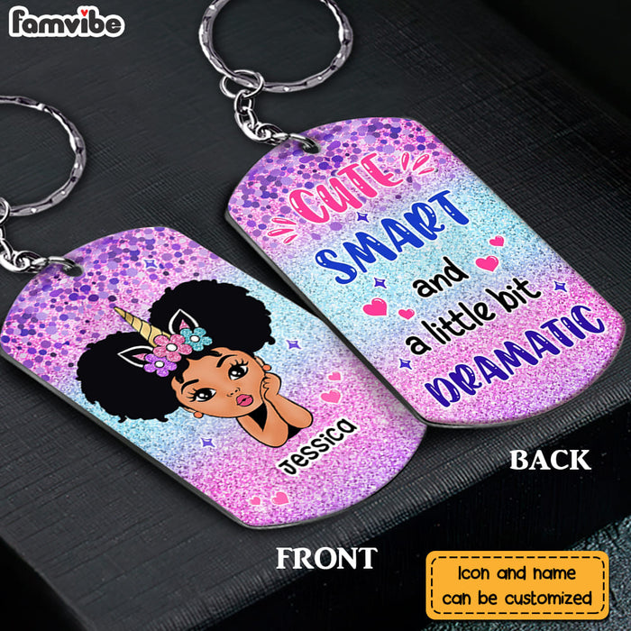 Personalized Cute Smart And A Little Dramatic Aluminum Keychain 23018 1