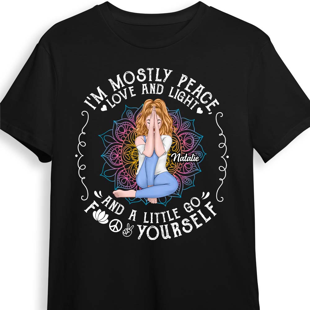 Personalized Gift For Daughter I'm Peace, Love And Light Shirt 23026 Primary Mockup