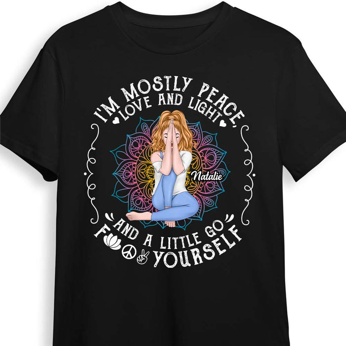 Personalized Gift For Daughter I'm Peace, Love And Light Shirt - Hoodie - Sweatshirt 23026 1
