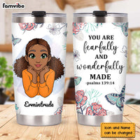 Personalized Gift For Granddaughter You Are Fearfully and Wonderfully Made Steel Tumbler 23027 thumb 1