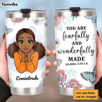 Personalized Gift For Granddaughter You Are Fearfully and Wonderfully Made Steel Tumbler 23027 thumb 1