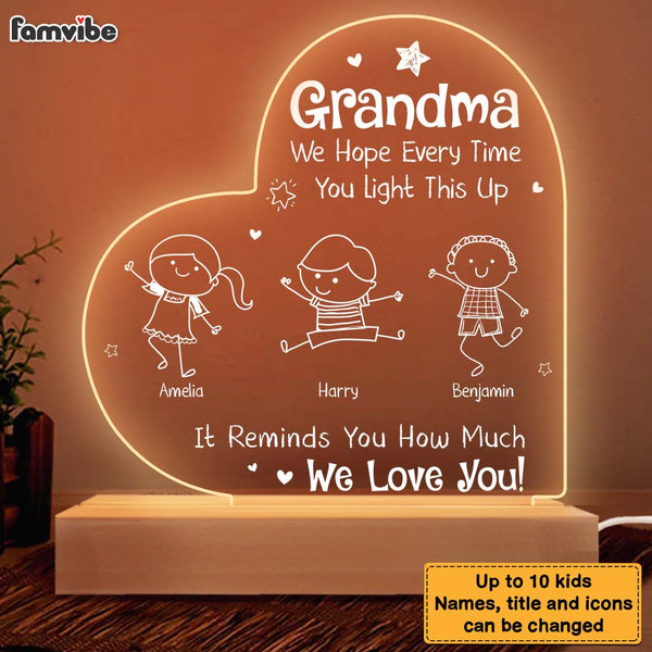 Personalized To My Grandson Dinosaur Acrylic Plaque - Gift Idea For Grandkid From Grandma - Never Forget That I Love You main image 1