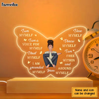 Personalized Gift For Daughter I Am Myself Plaque LED Lamp Night Light 23035 thumb 1