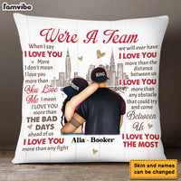 Personalized Gift for Couple We're A Team Pillow 23037 thumb 1