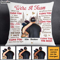 Personalized Gift for Couple We're A Team Pillow 23037 thumb 1