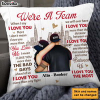 Personalized Gift for Couple We're A Team Pillow 23037 thumb 1
