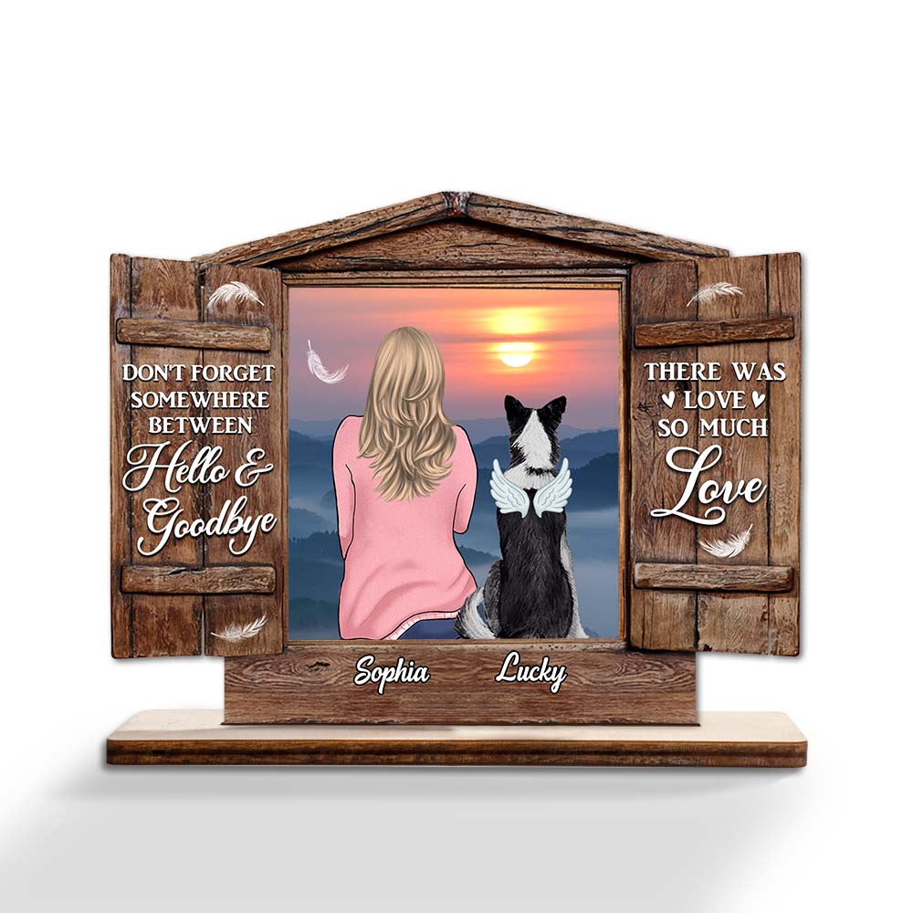 Personalized Memorial Gift for Dog Mom Wood Plaque 23042 Primary Mockup